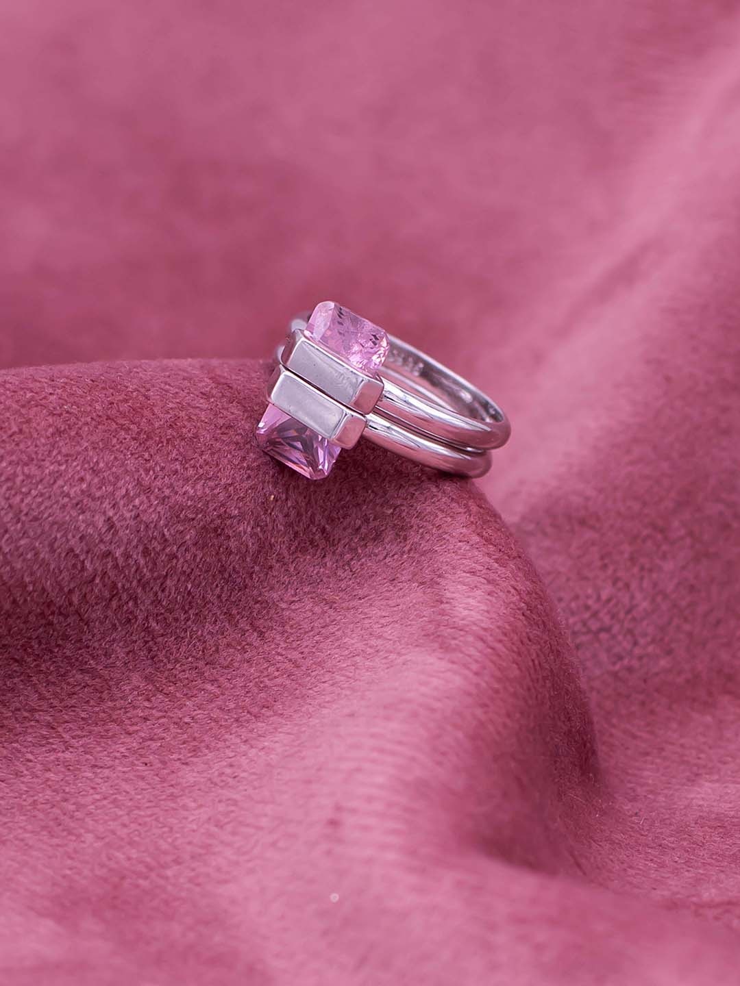 

SILMORA Platinum-Plated FingerRing, Silver