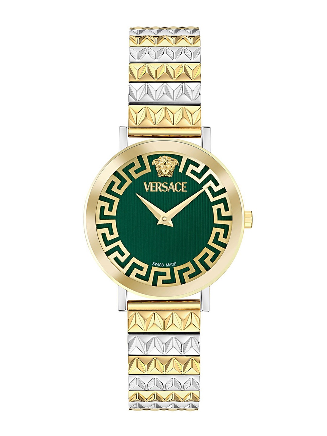 

Versace Women Embellished Dial Analogue Watch VE9A00424, Green