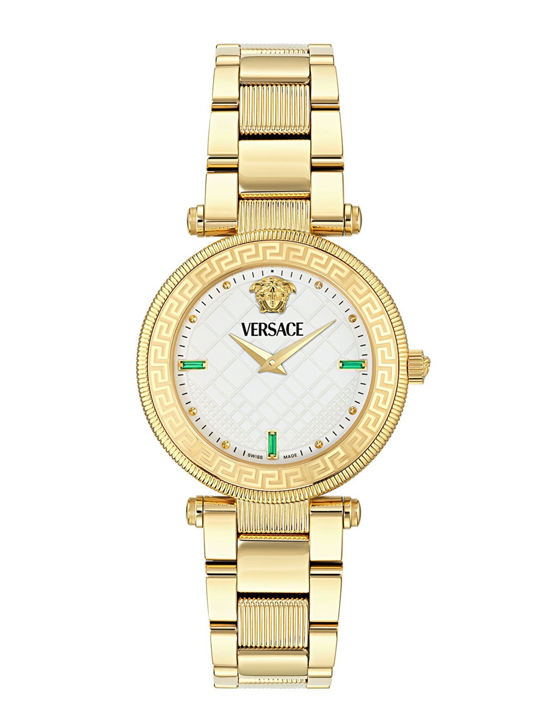 

Versace Women Embellished Dial & Bracelet Style Straps Analogue Watch VE8B00824, White