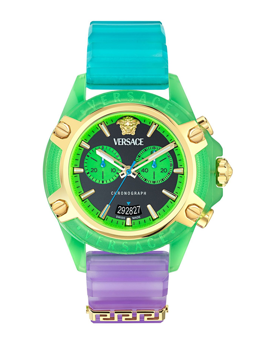 

Versace Unisex Printed Dial & Straps Analogue Watch VE8P00524, Multi