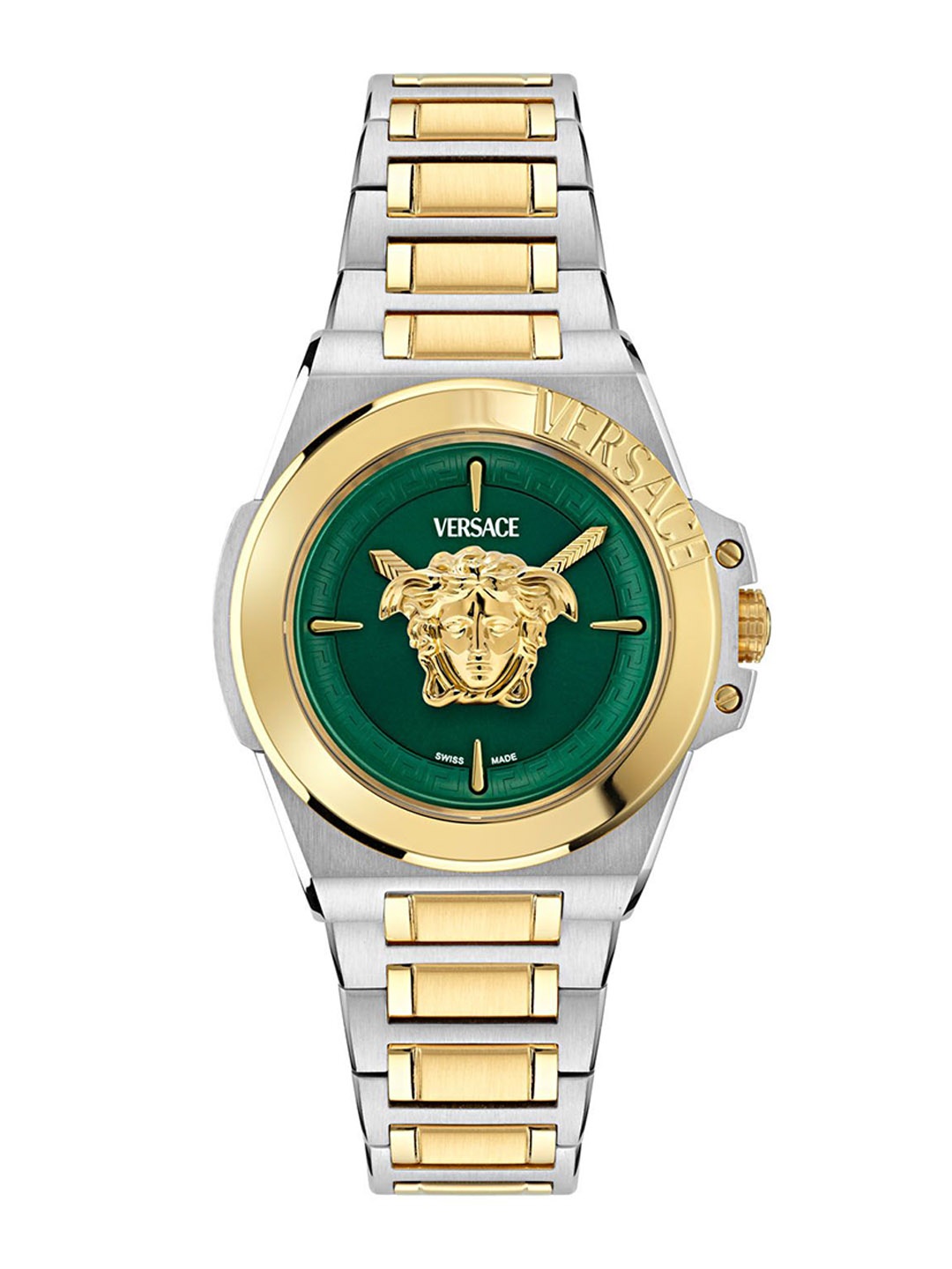 

Versace Women Round Printed Dial & Bracelet Style Straps Analogue Watch VE8D00524, Green