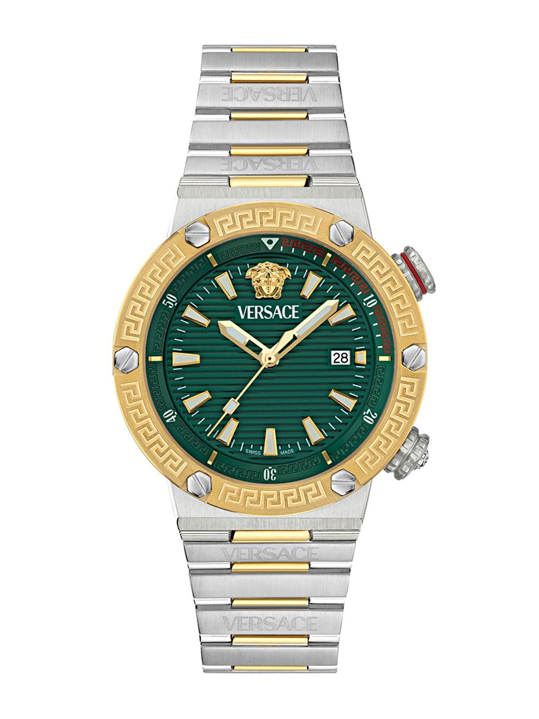 

Versace Men Patterned Dial Analogue Watch VE8G00524, Multi