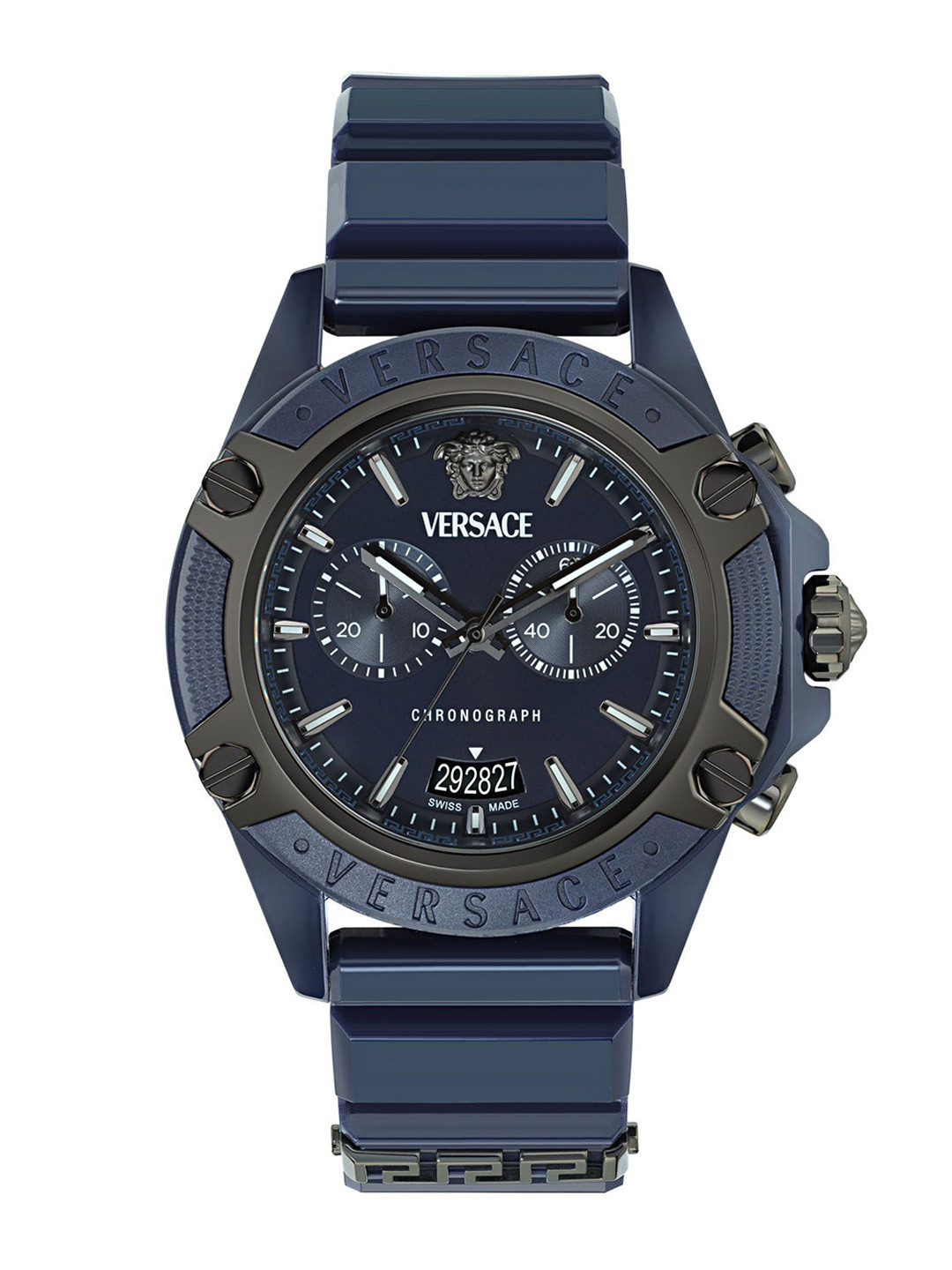 

Versace Unisex Dial & Wrap Around Straps Analogue Watch VE8P00624, Blue
