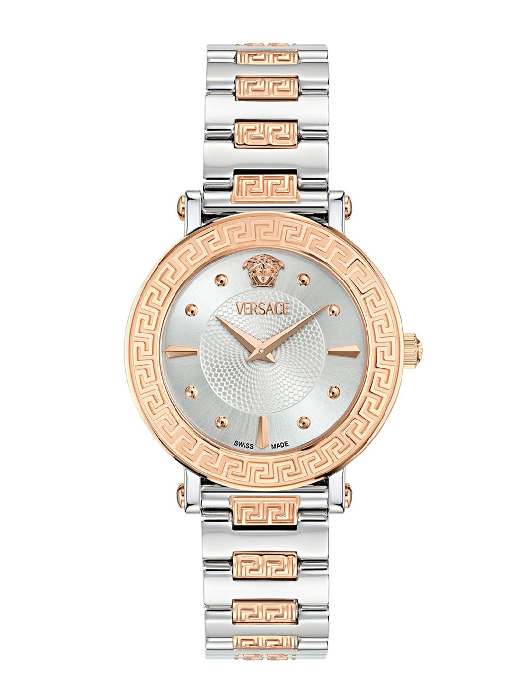 

Versace Women Embellished Dial & Stainless Steel Straps Analogue Watch VE9C00624