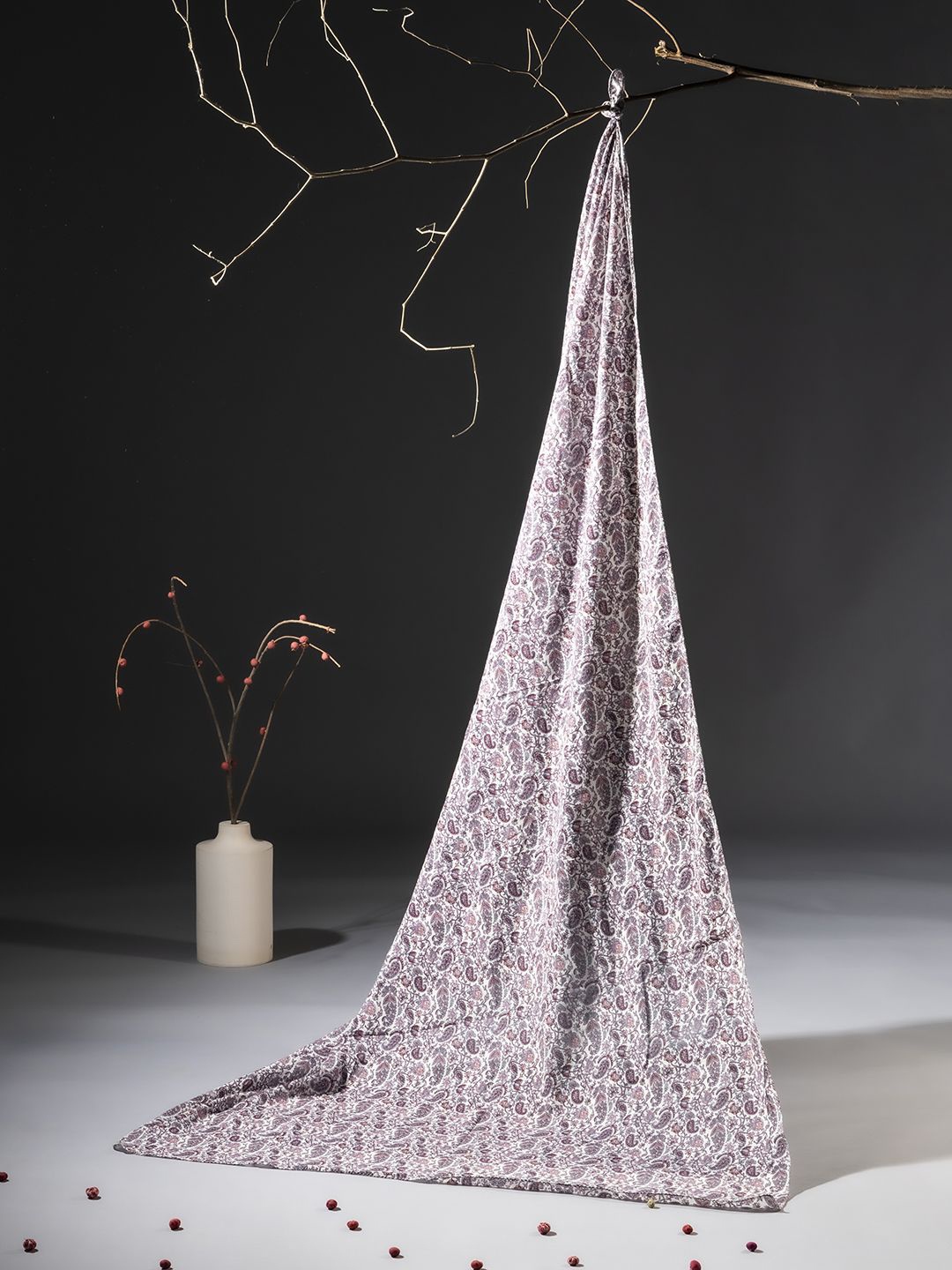 

Contrast Living Women Cotton Printed Scarf, Pink