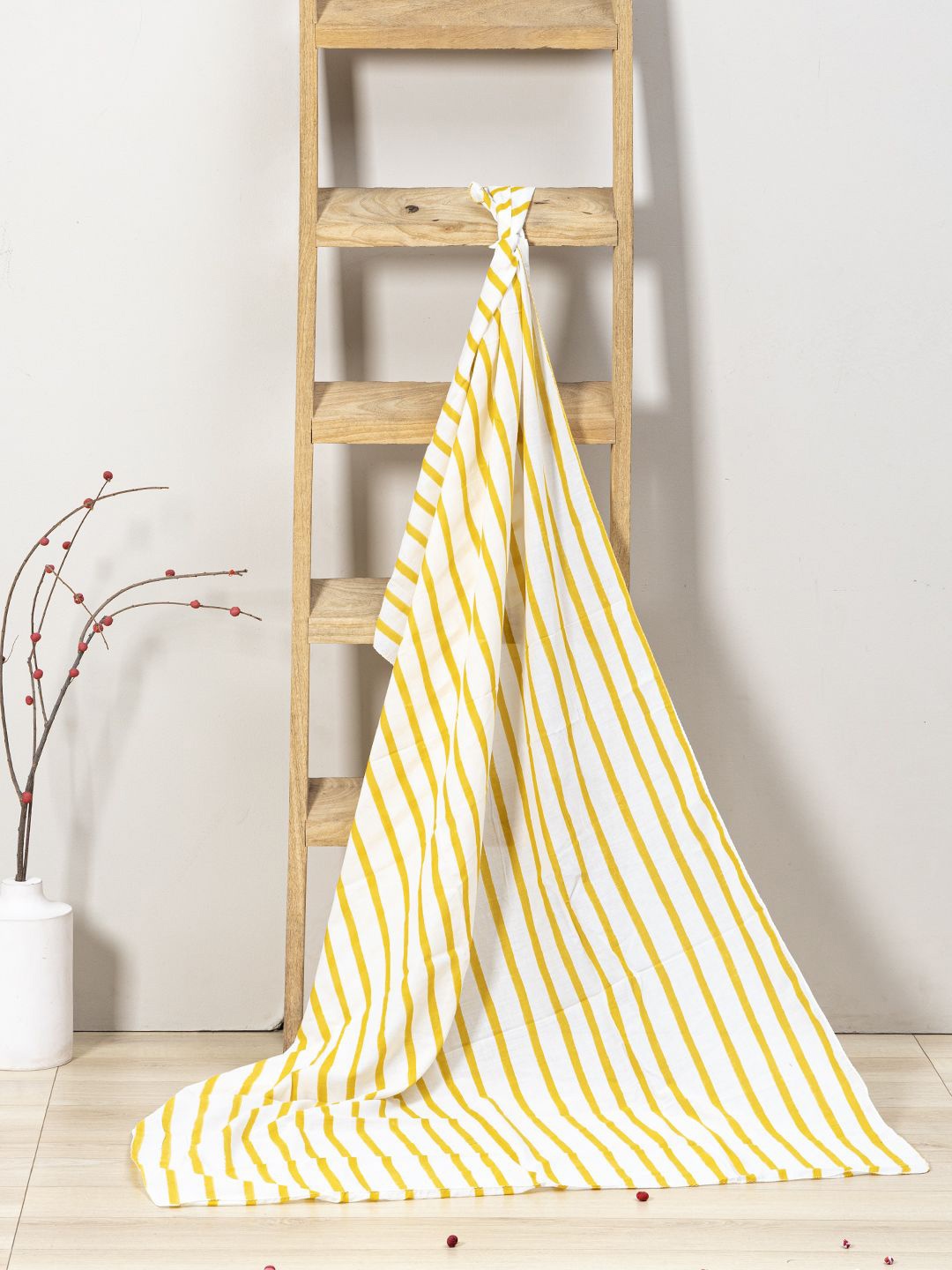 

Contrast Living Women Striped Printed Scarf, Yellow