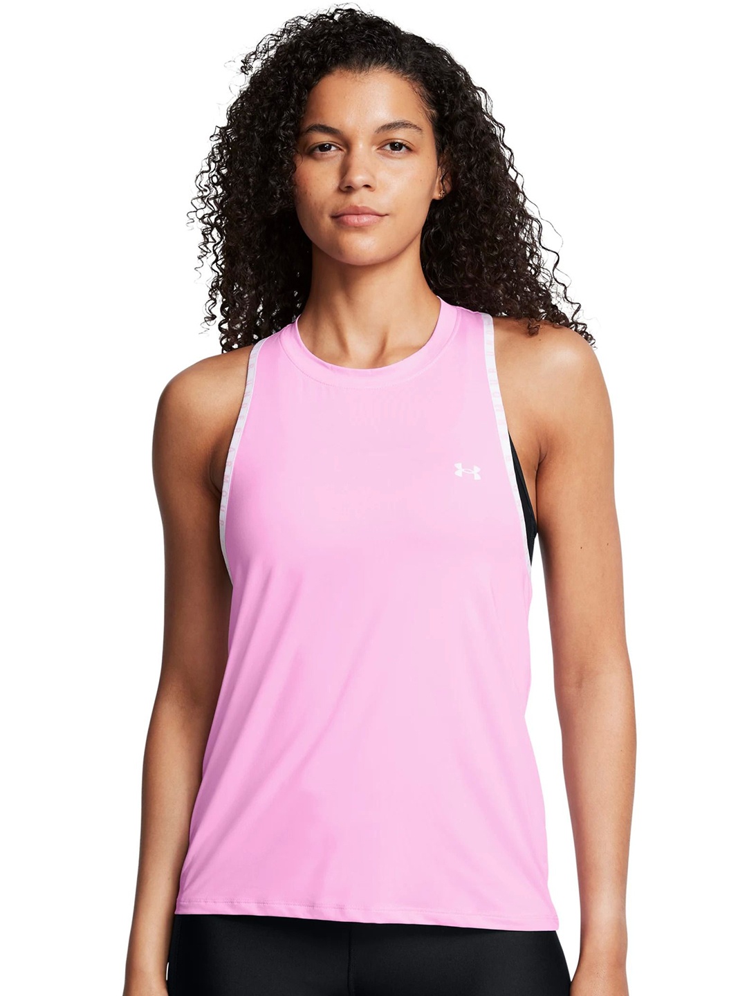 

UNDER ARMOUR Women Solid Round Neck T-shirt, Pink