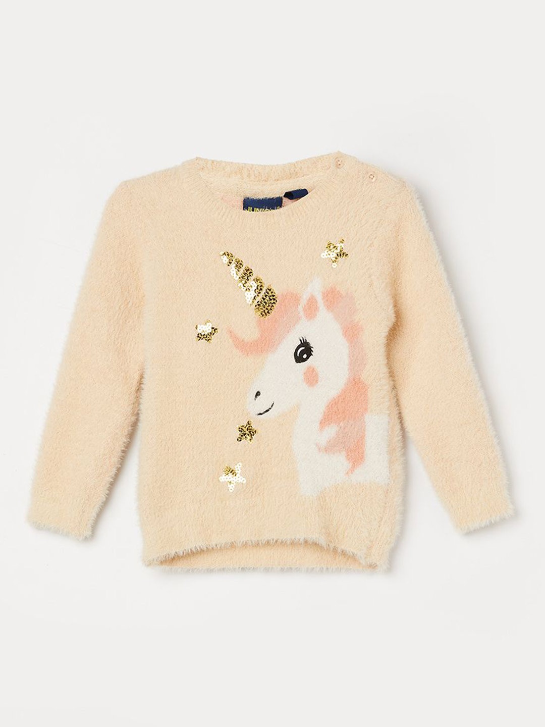 

Juniors by Lifestyle Girls Embroidered Pullover, Beige