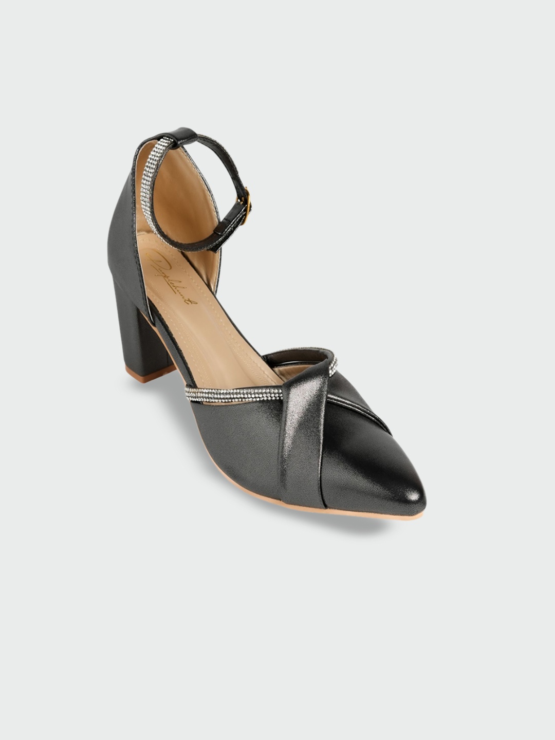 

PURPLEHUNT Women Embellished Slim Heeled Mules, Black