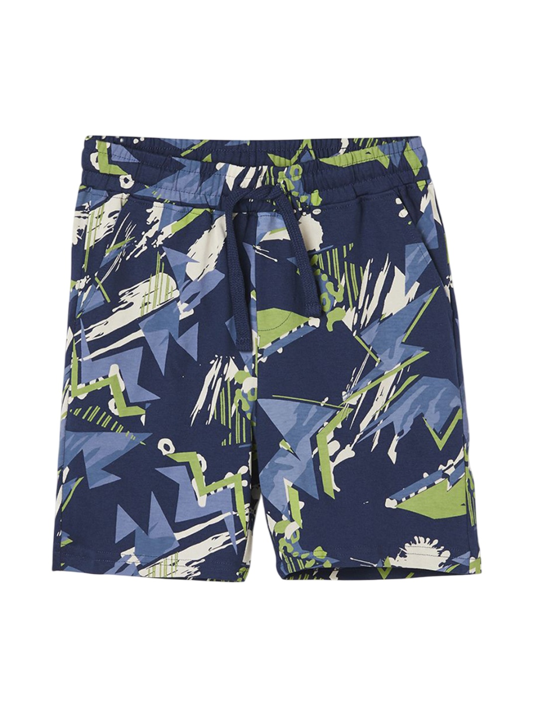 

Fame Forever by Lifestyle Boys Printed Knee Length Mid-Rise Shorts, Blue