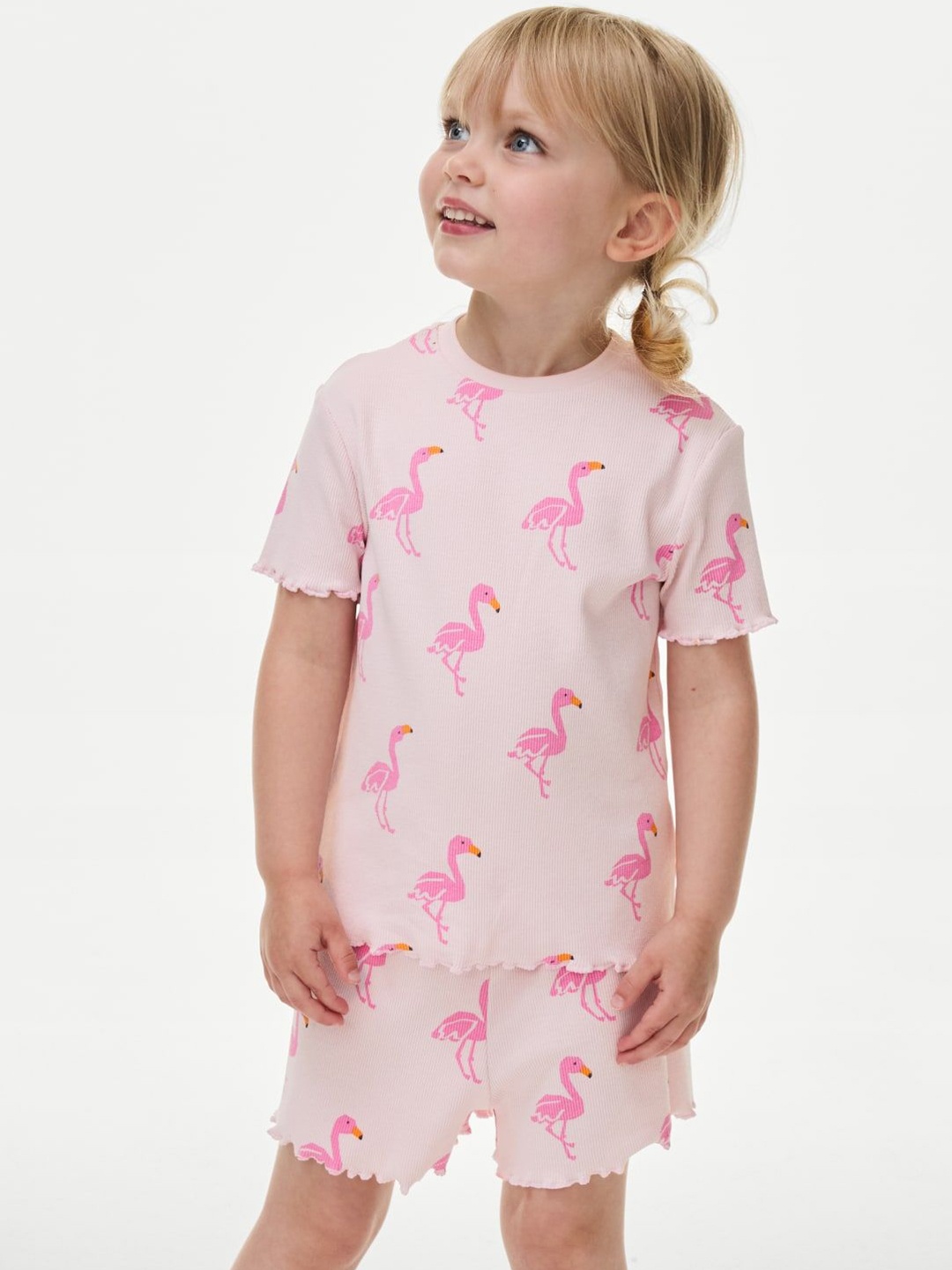 

Marks & Spencer Girls Pure Cotton Night suit, Pink