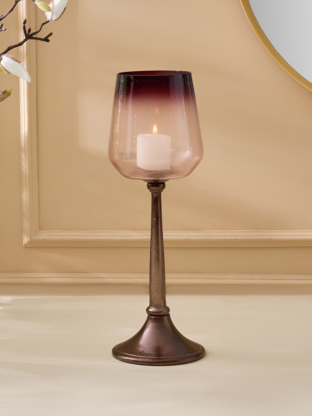 

Home Centre Copper-Toned Candle Holder