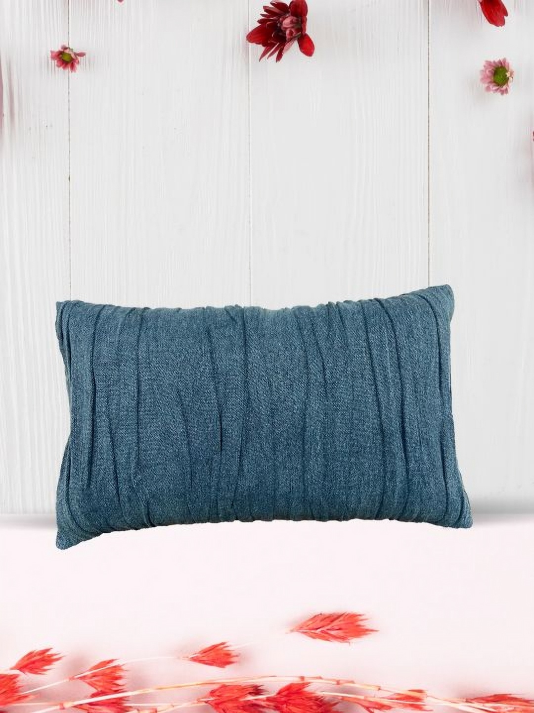 

SAJAVAT Blue 1 Pure Cotton Rectangle Pillow Covers