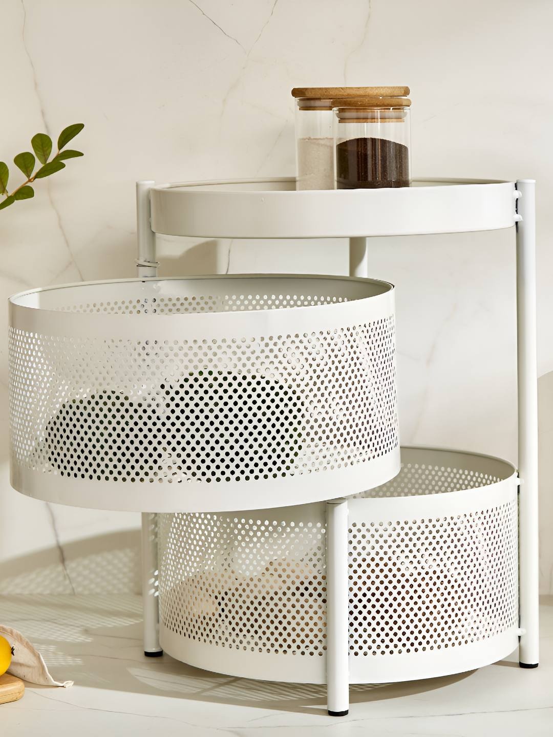 

Home Centre Off White 2-Tier Multi-Utility Organiser