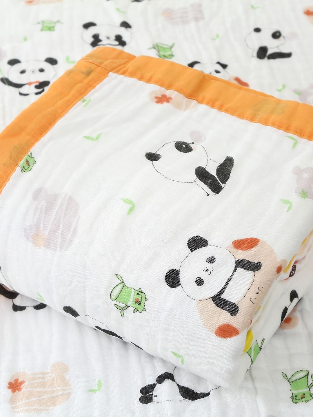 

Baby Moo Orange & White Checked 210 GSM Single Bed Blanket