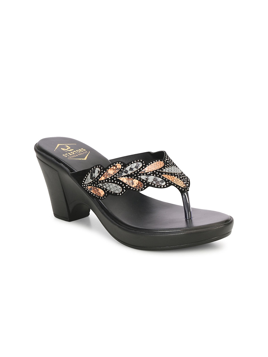 

STARTOES Women Platform Sandals, Black