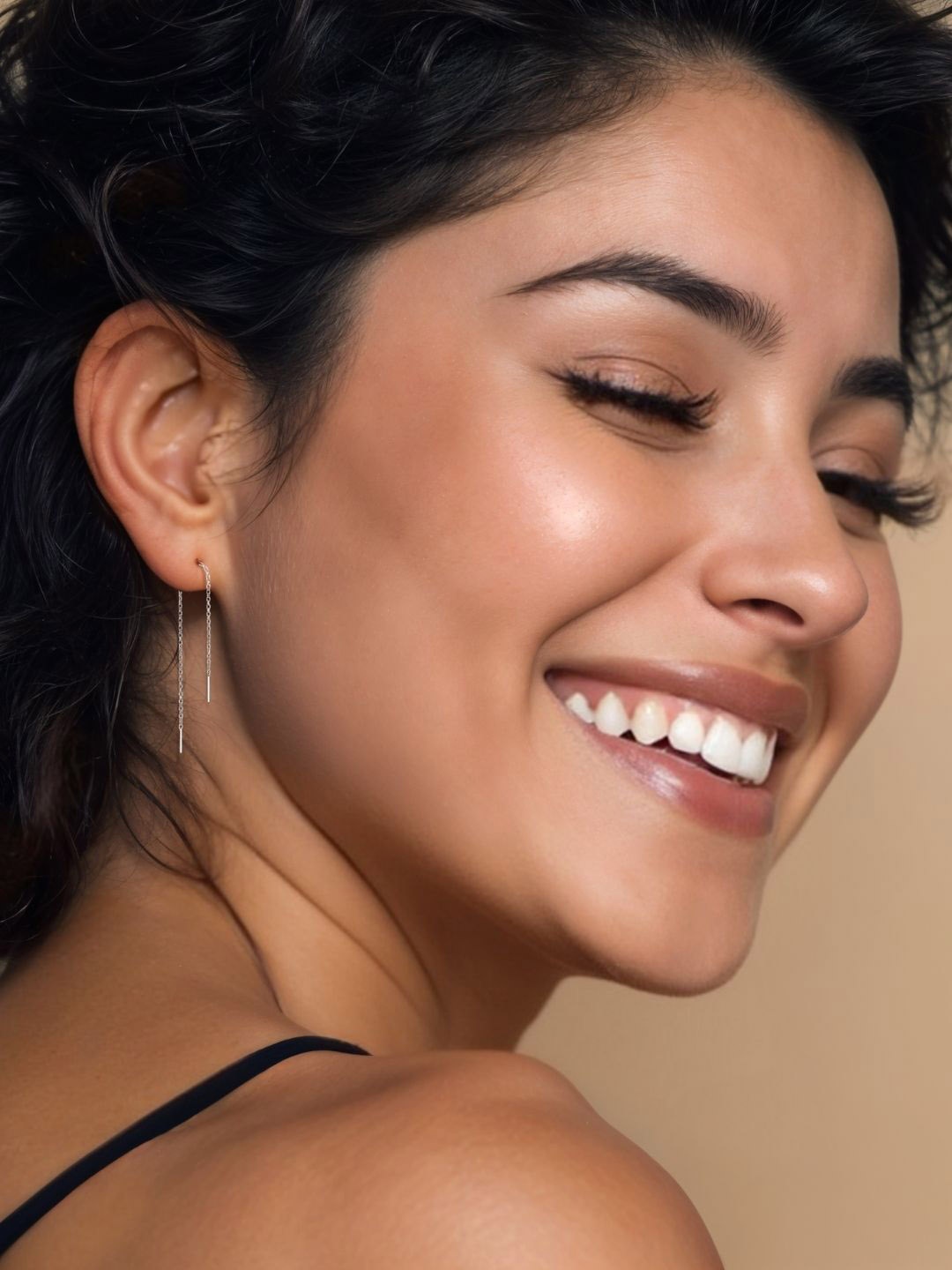 

HighSpark Contemporary Drop Earrings, Silver