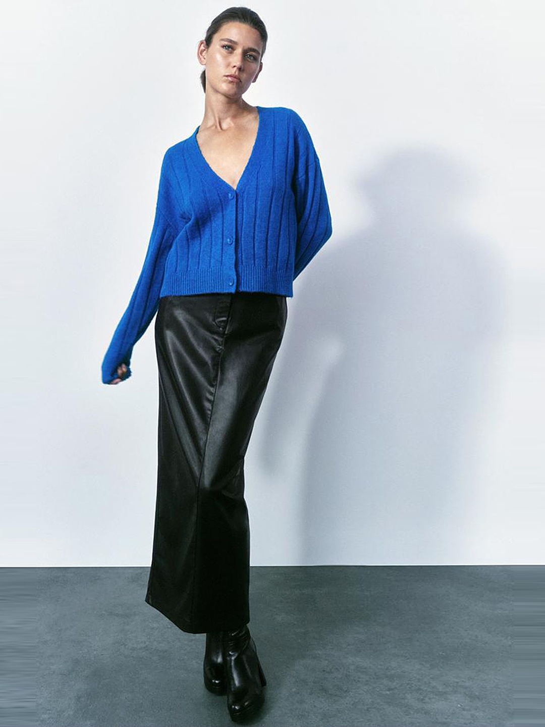 

LULU & SKY Women V-Neck Cardigan, Blue