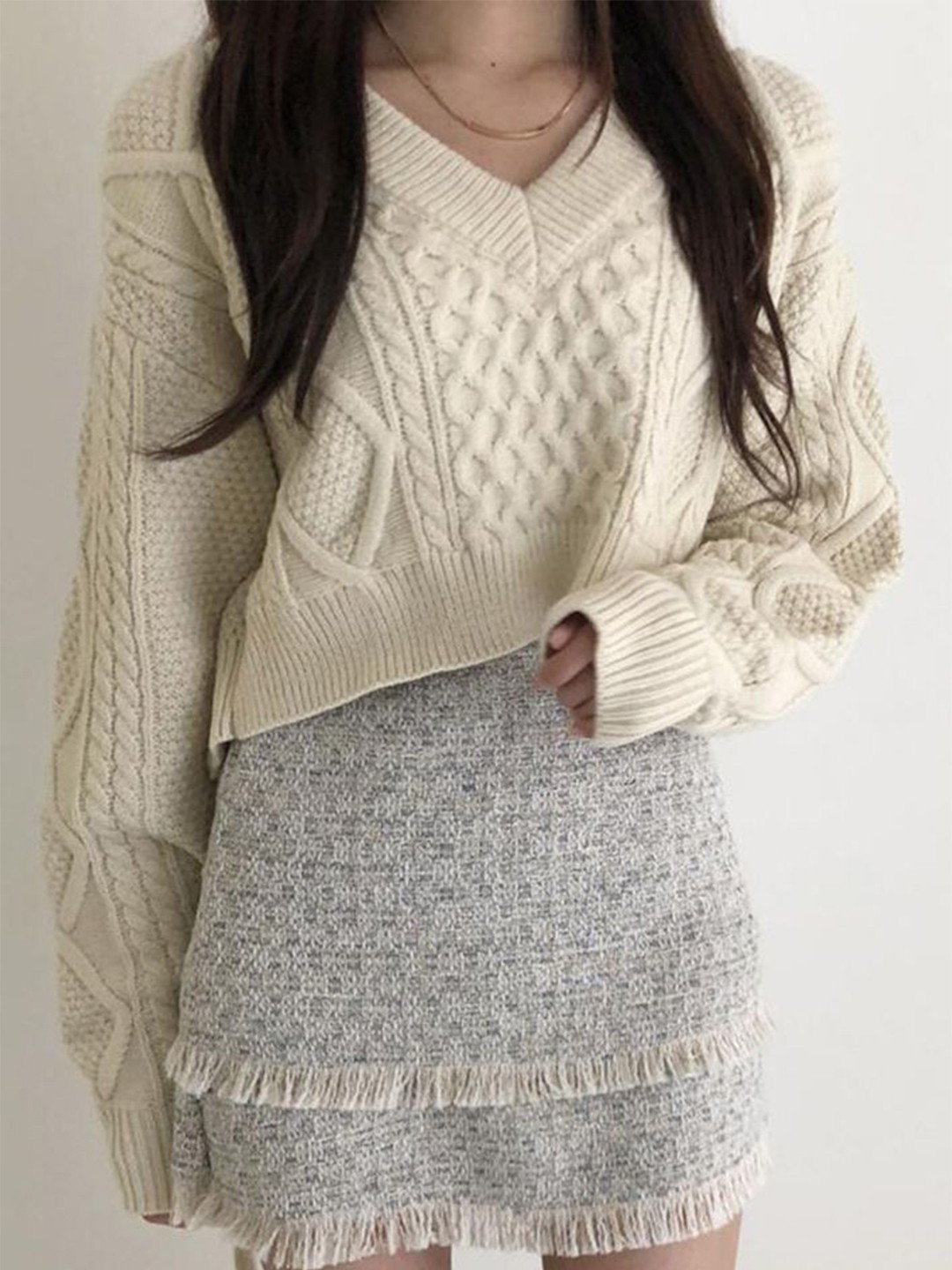 

LULU & SKY Women Pullover Sweaters, Beige