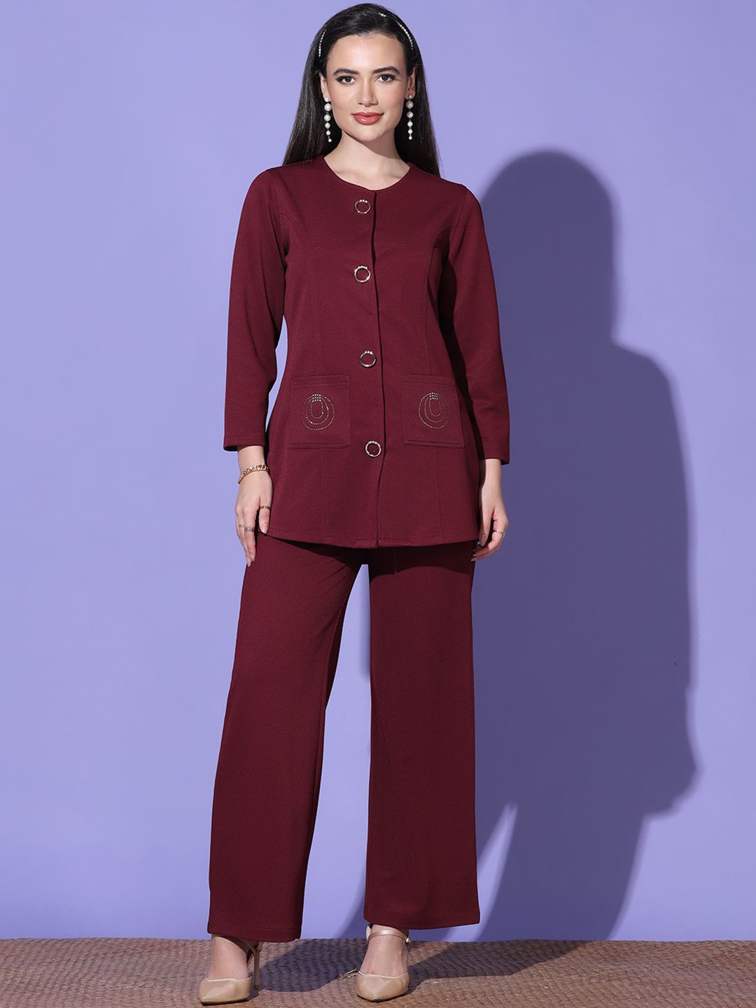 

FUTURO Jacket With Trousers Co-Ords, Maroon