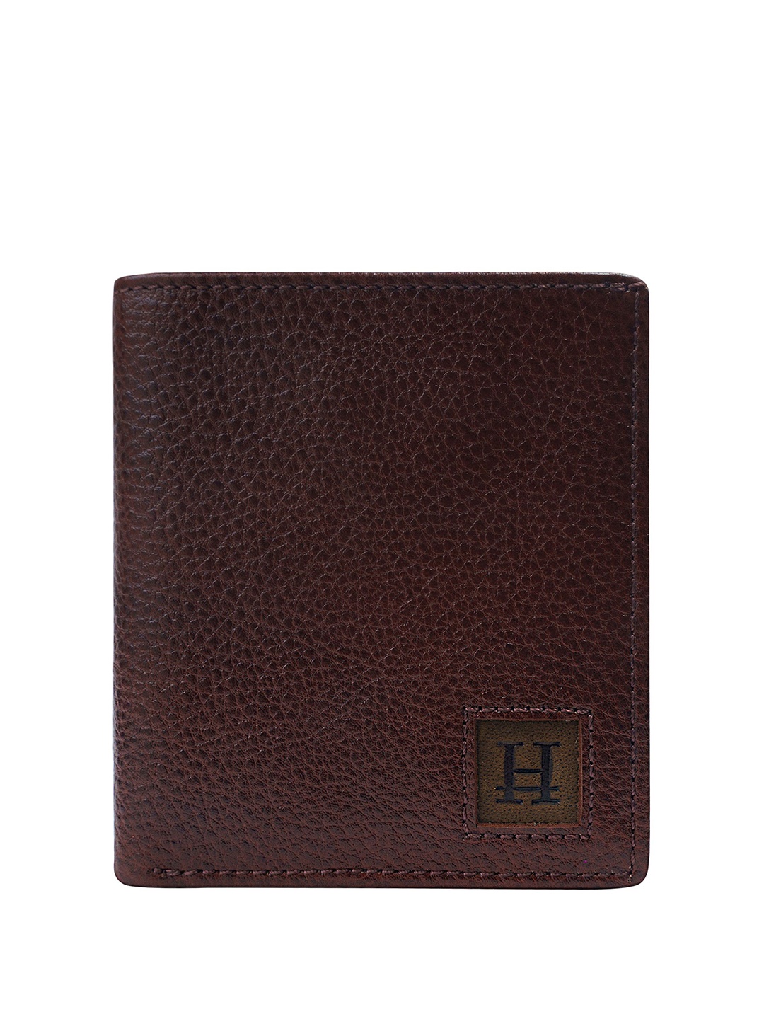 

HIROSHI Men Textured Leather Card Holder, Tan