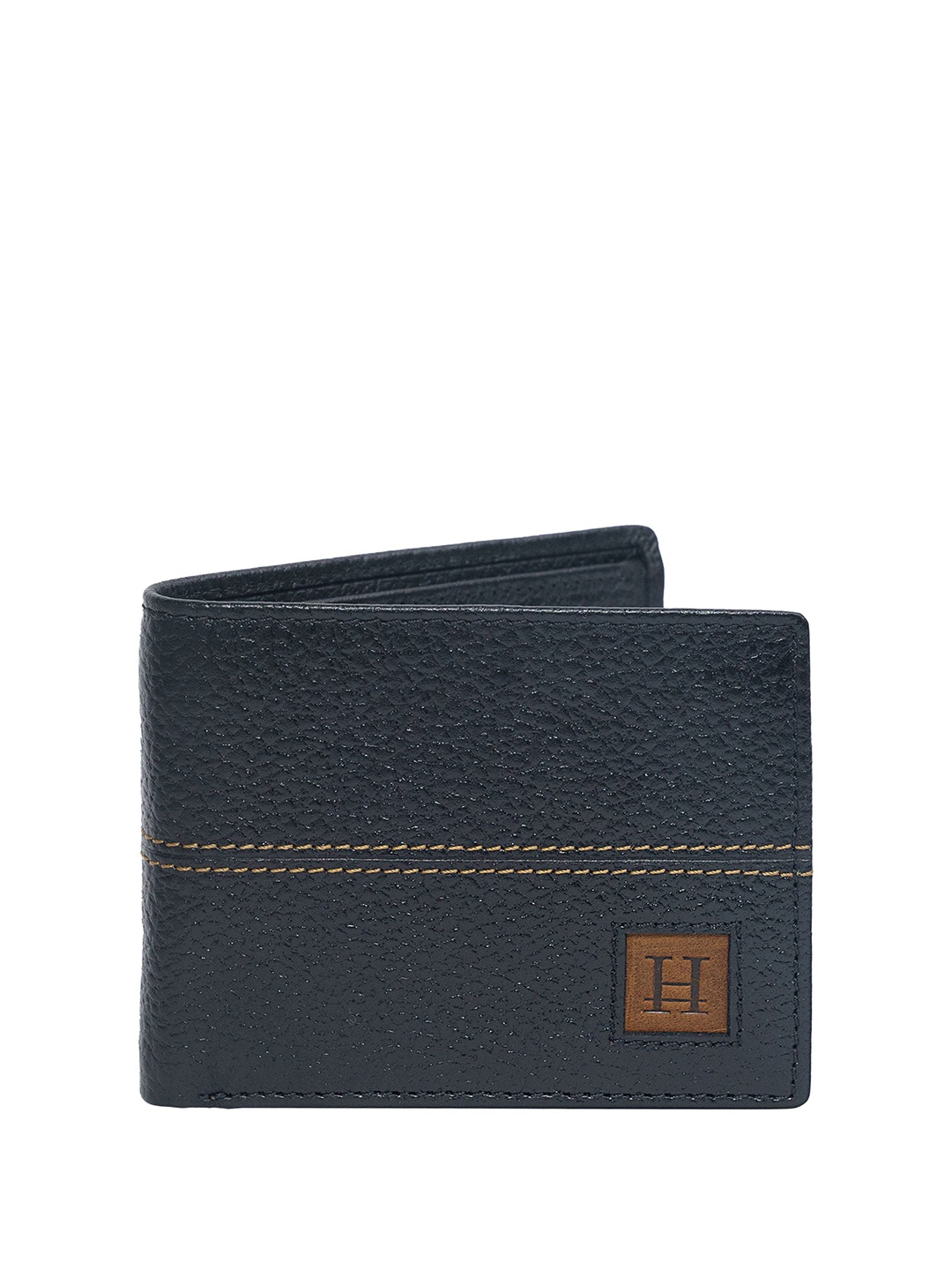 

HIROSHI Polo Collection Men Leather Two Fold Wallet, Blue