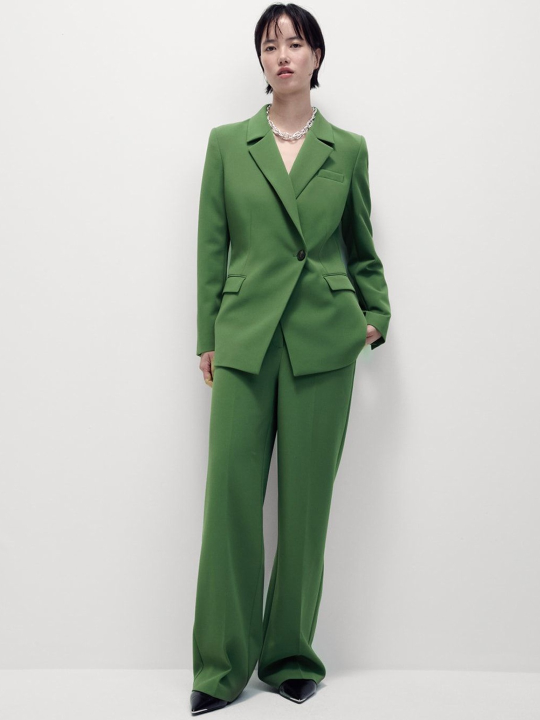 

Marks & Spencer Tailored-Fit Single Breasted Blazer, Green