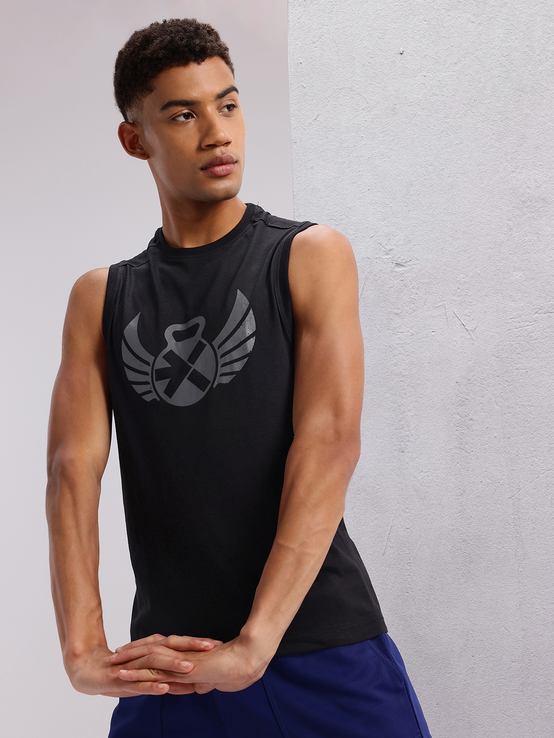 

HRX by Hrithik Roshan Printed Training T-shirt, Black