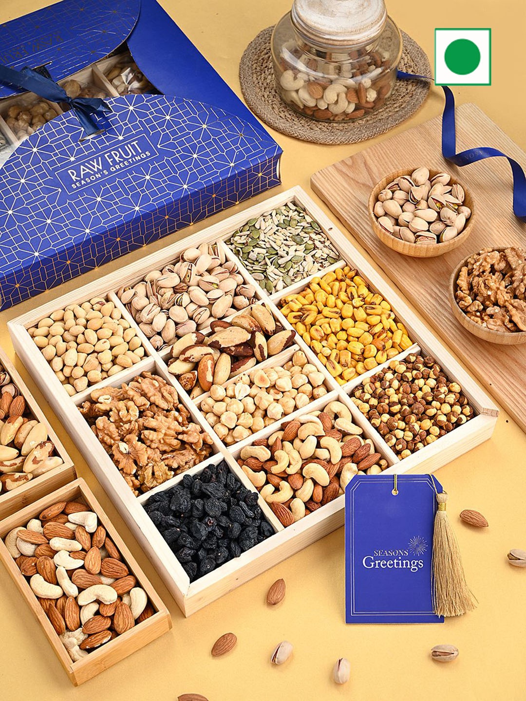 

RawFruit 10 Pcs Gourmet Dry Fruits, Blue