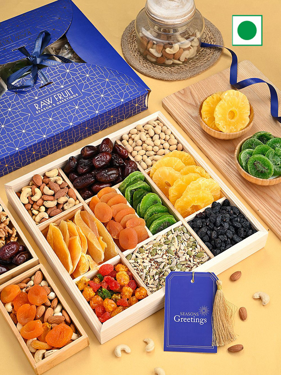 

RawFruit Pack of 10 Assorted Dry Fruits, Blue