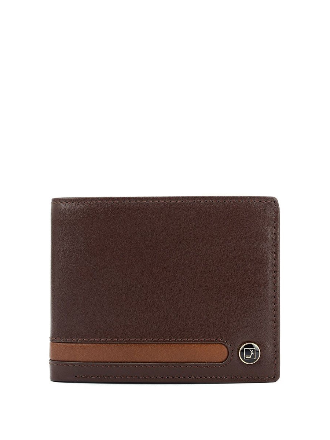 

Da Milano Men Leather Two Fold Wallet, Brown