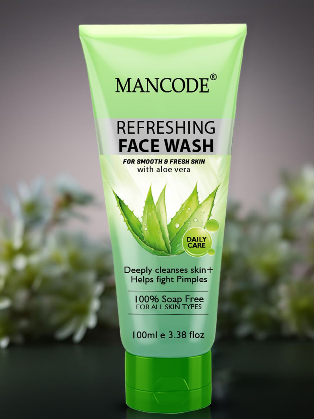 

MANCODE Refreshing Face Wash With Aloe Vera - 100 ml, Green