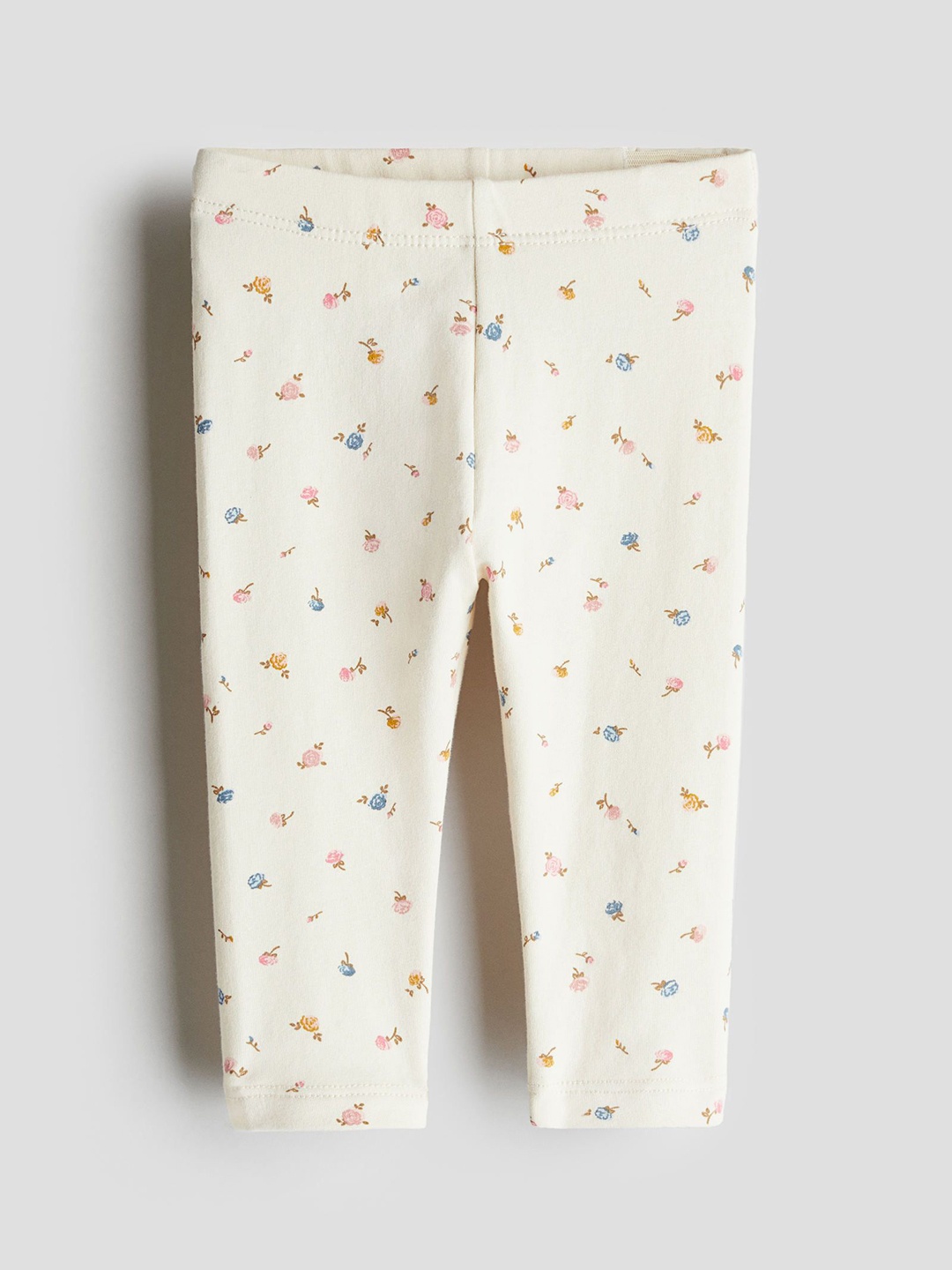 

H&M Cotton Jersey Leggings, Beige