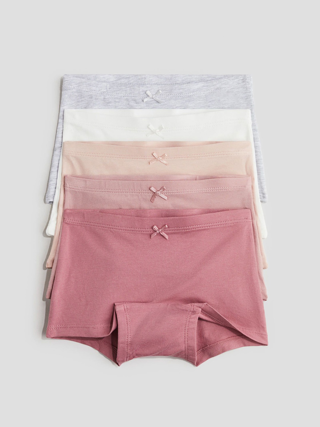 

H&M Girls 5-Pack Boxer Briefs, Pink