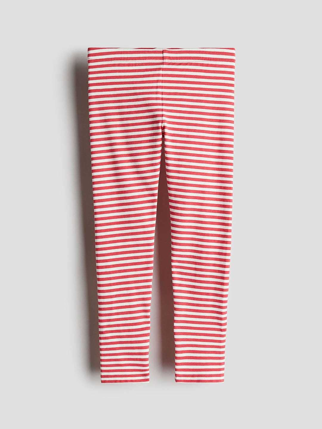 

H&M Infants Striped Ankle-Length Leggings, Red