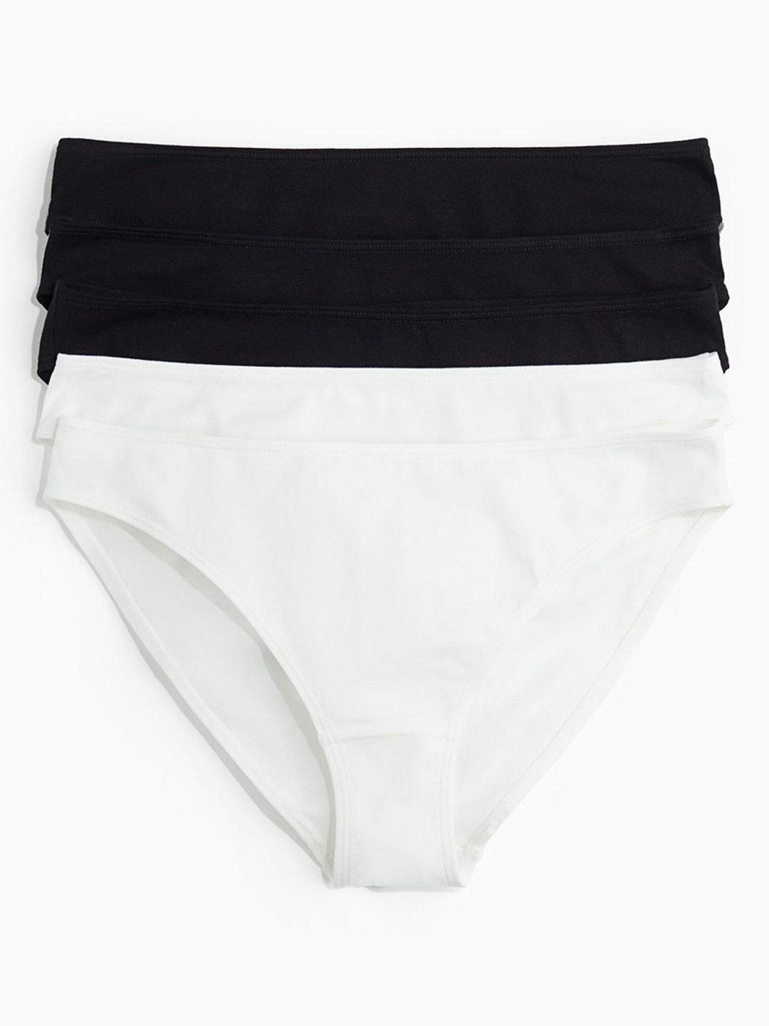 

H&M Women 5-Pack Cotton Briefs, Black