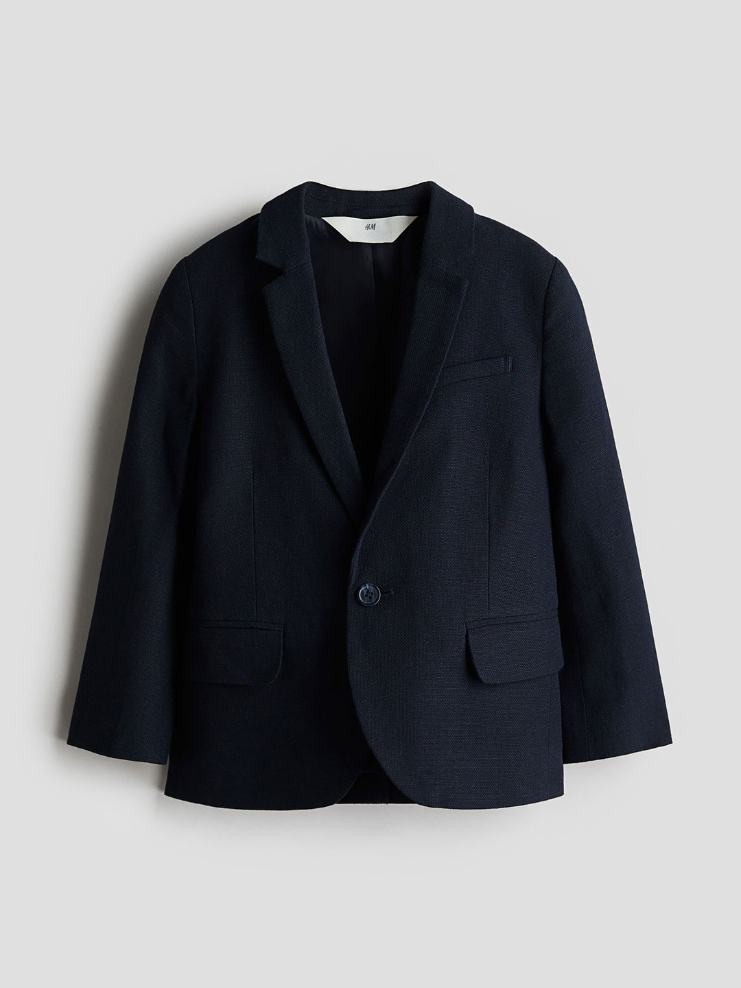 

H&M Boys Single-Breasted Jacket, Navy blue