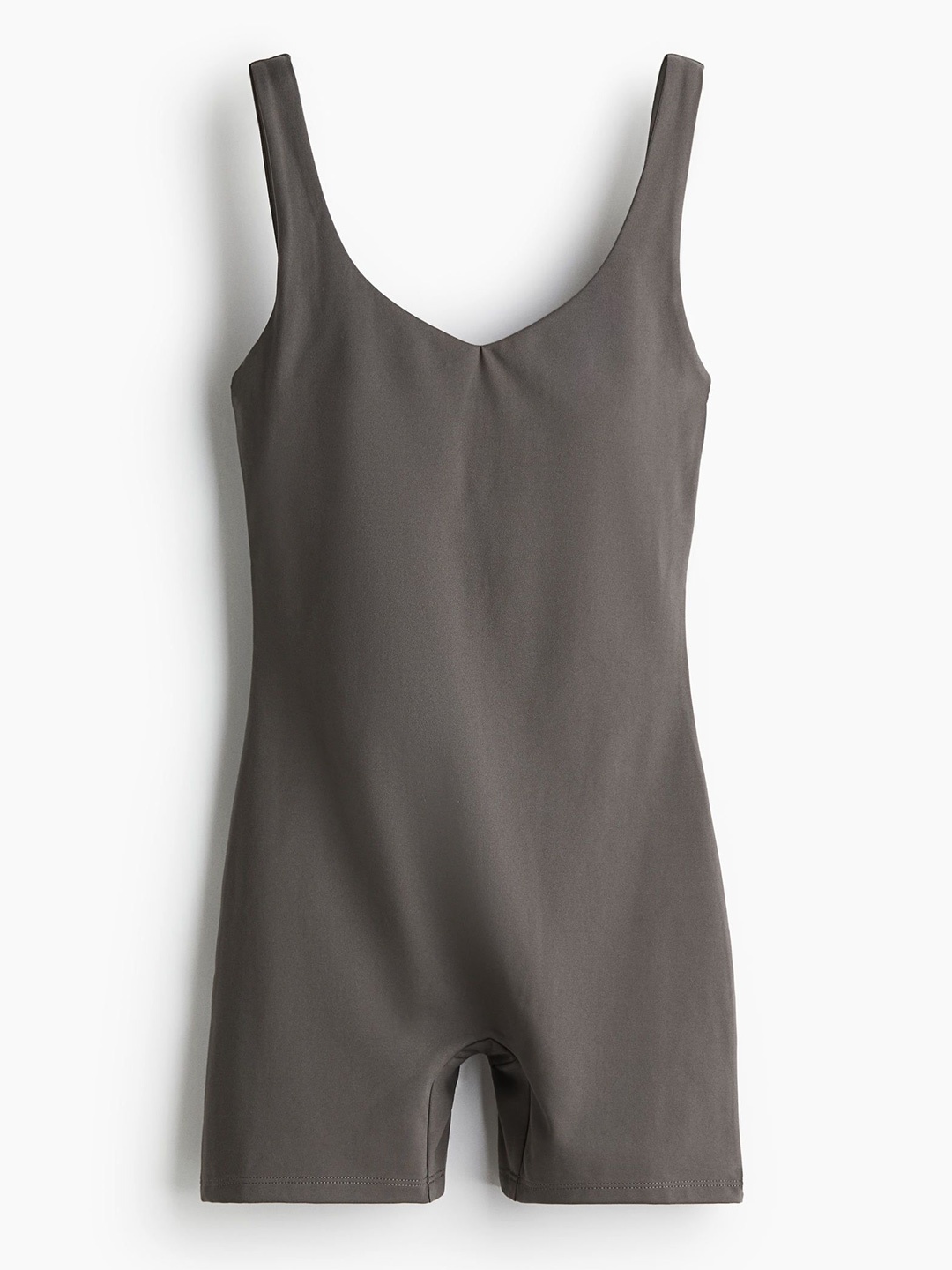 

H&M Sports Playsuit In SoftMove, Grey
