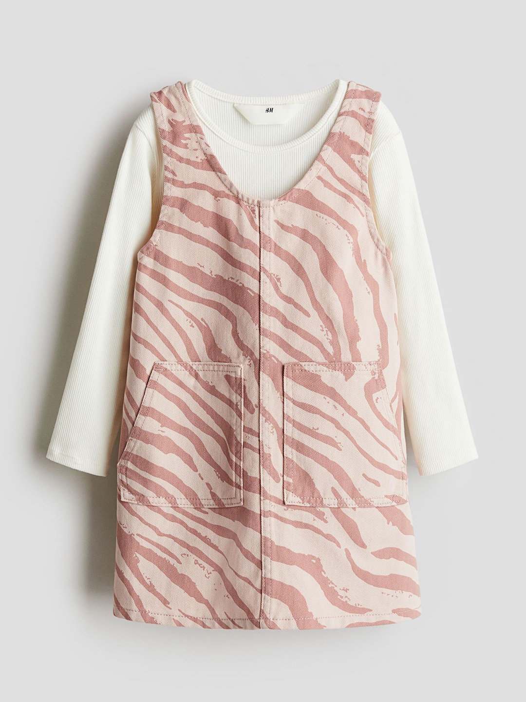 

H&M Girls 2-Piece Dress And Top Set, White