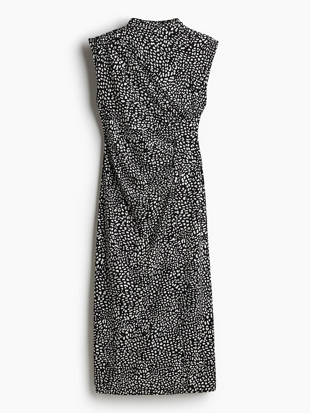 

H&M Women Draped Turtleneck Dress, Black