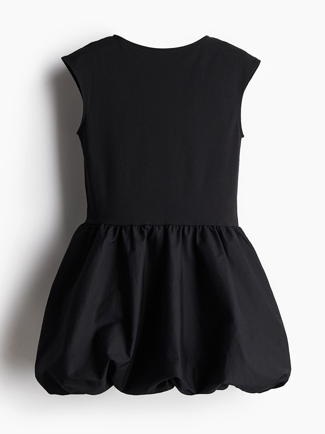 

H&M Women Bubble-Hem Dress, Black