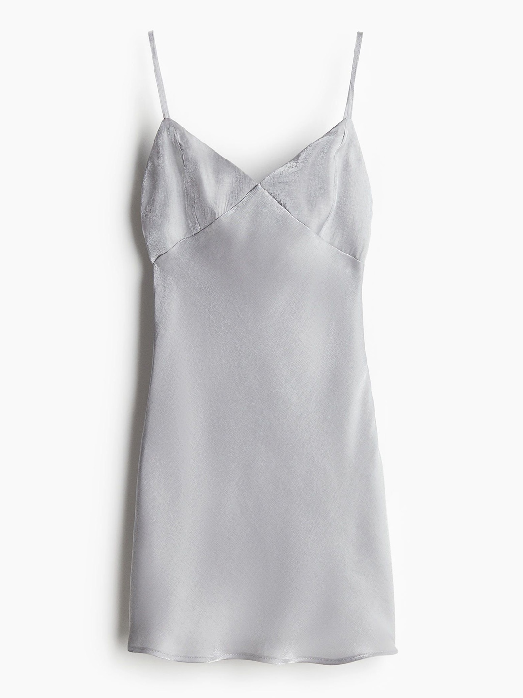 

H&M Women Satin Dress, Grey