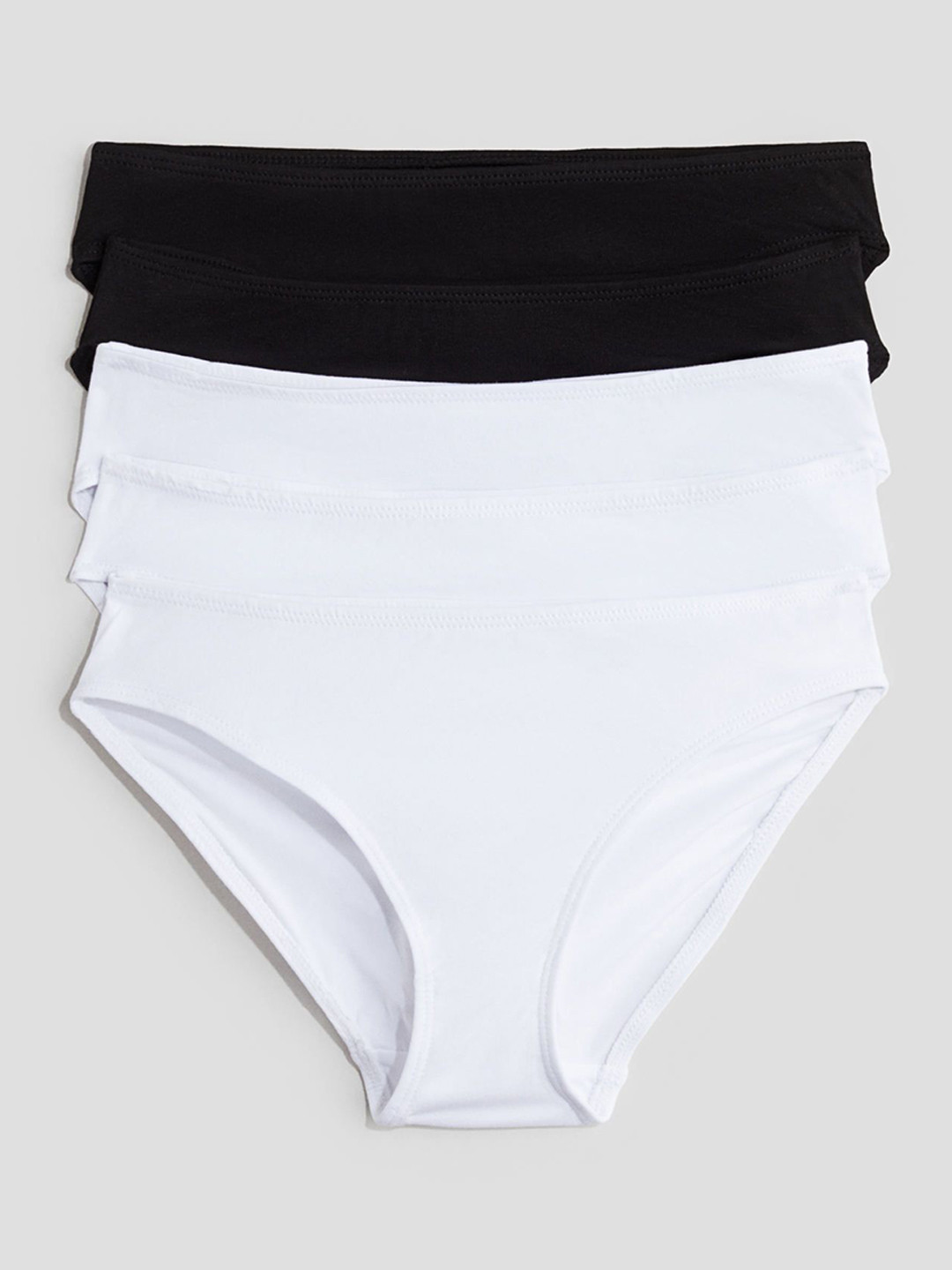 

H&M Girls 5-Pack Briefs, Black