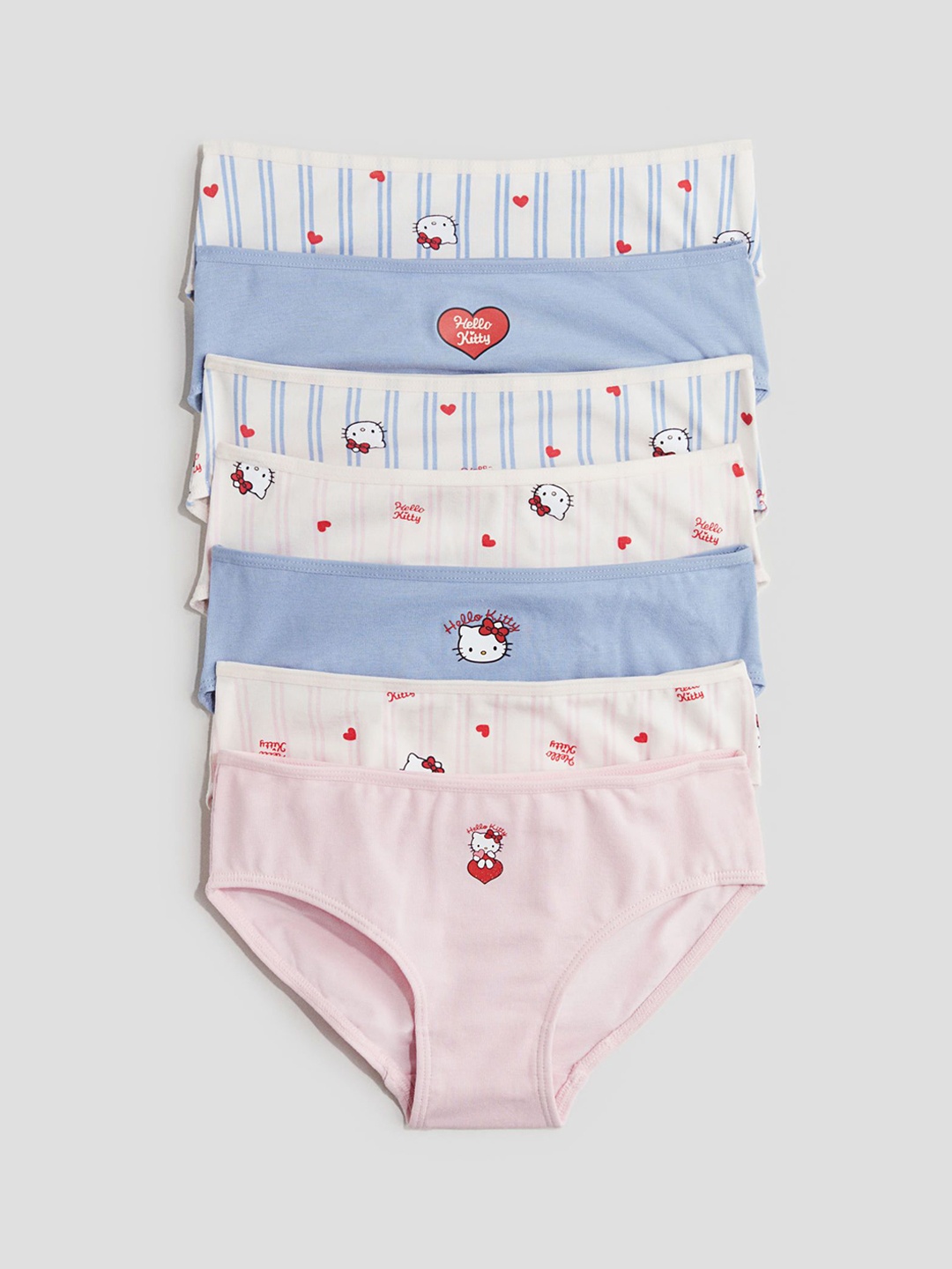 

H&M Girls 7-Pack Cotton Briefs, Blue