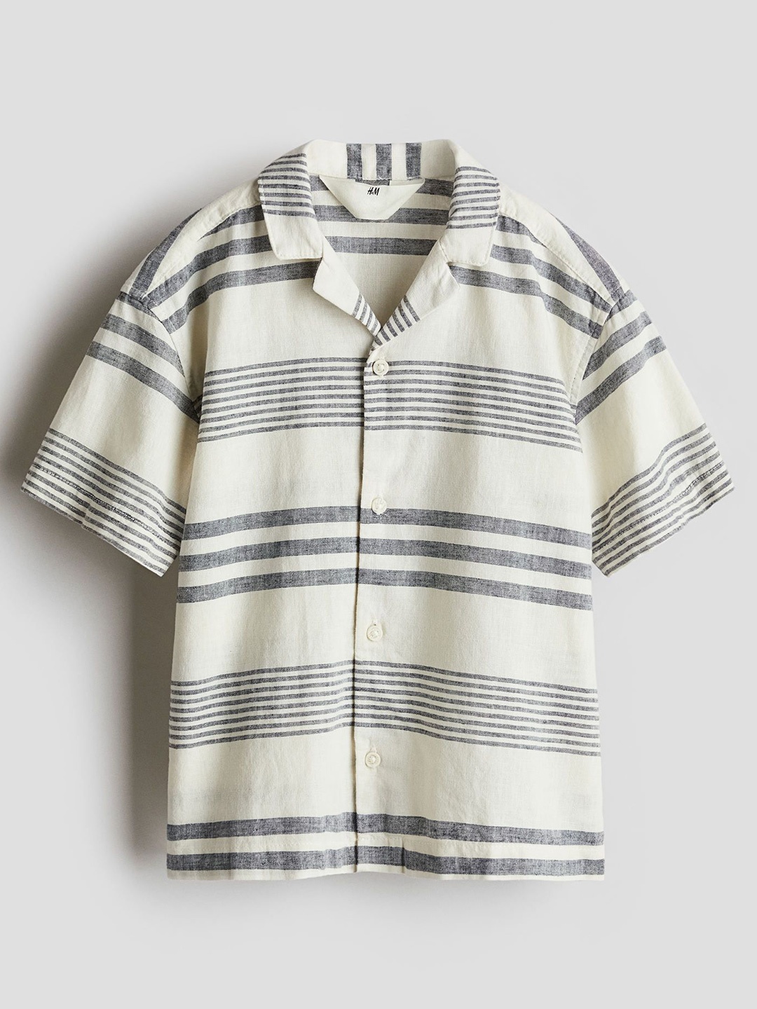

H&M Cotton Resort Shirt, White
