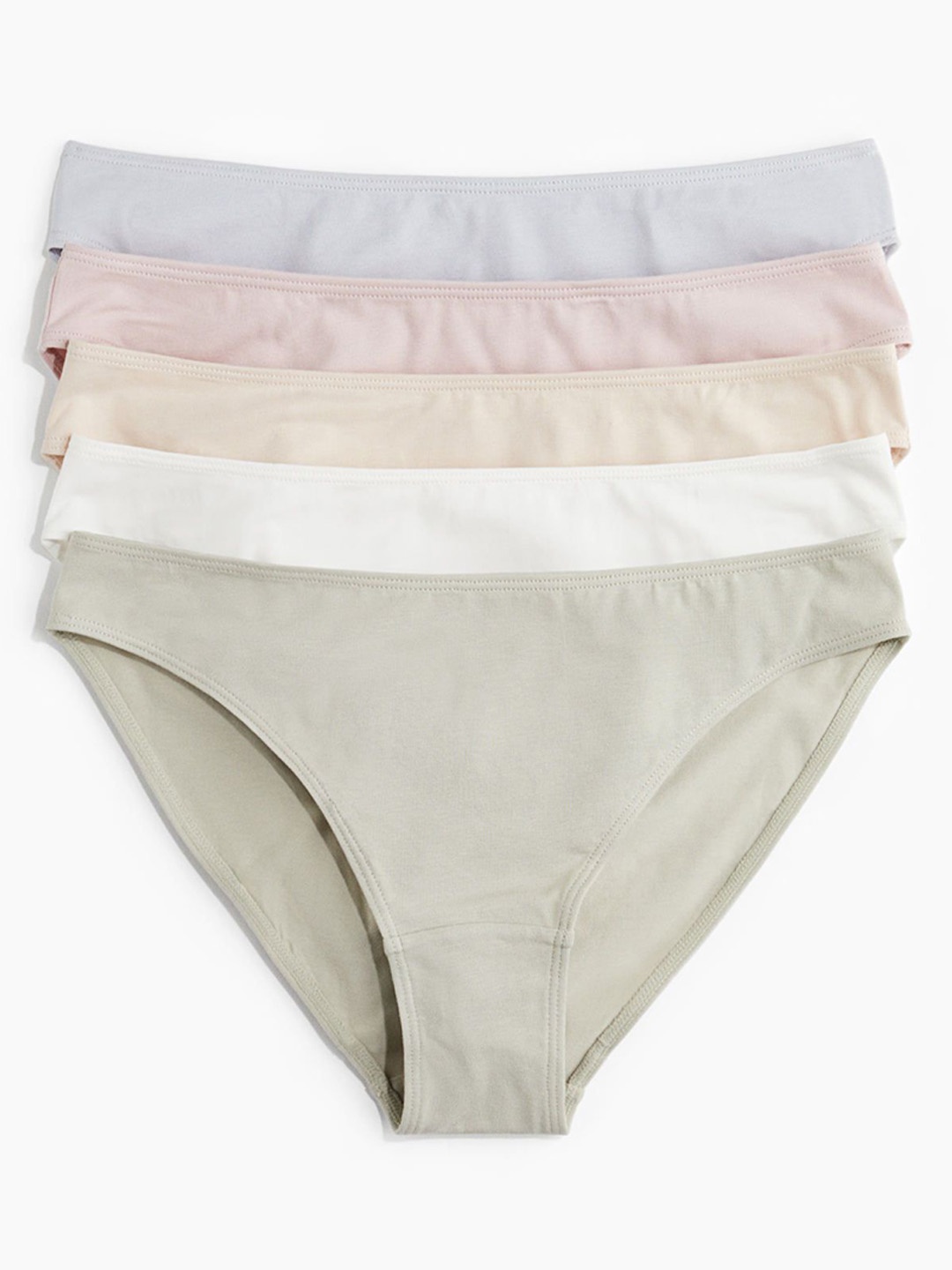 

H&M Women 5-Pack Cotton Briefs, Green