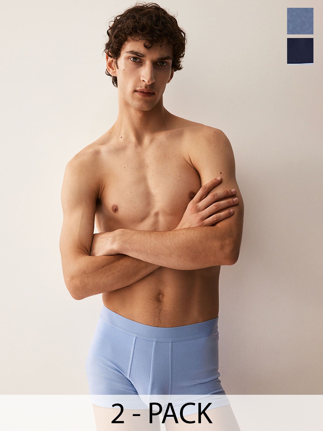 

H&M 5-Pack Short Trunks Lycra Xtra Life, Blue