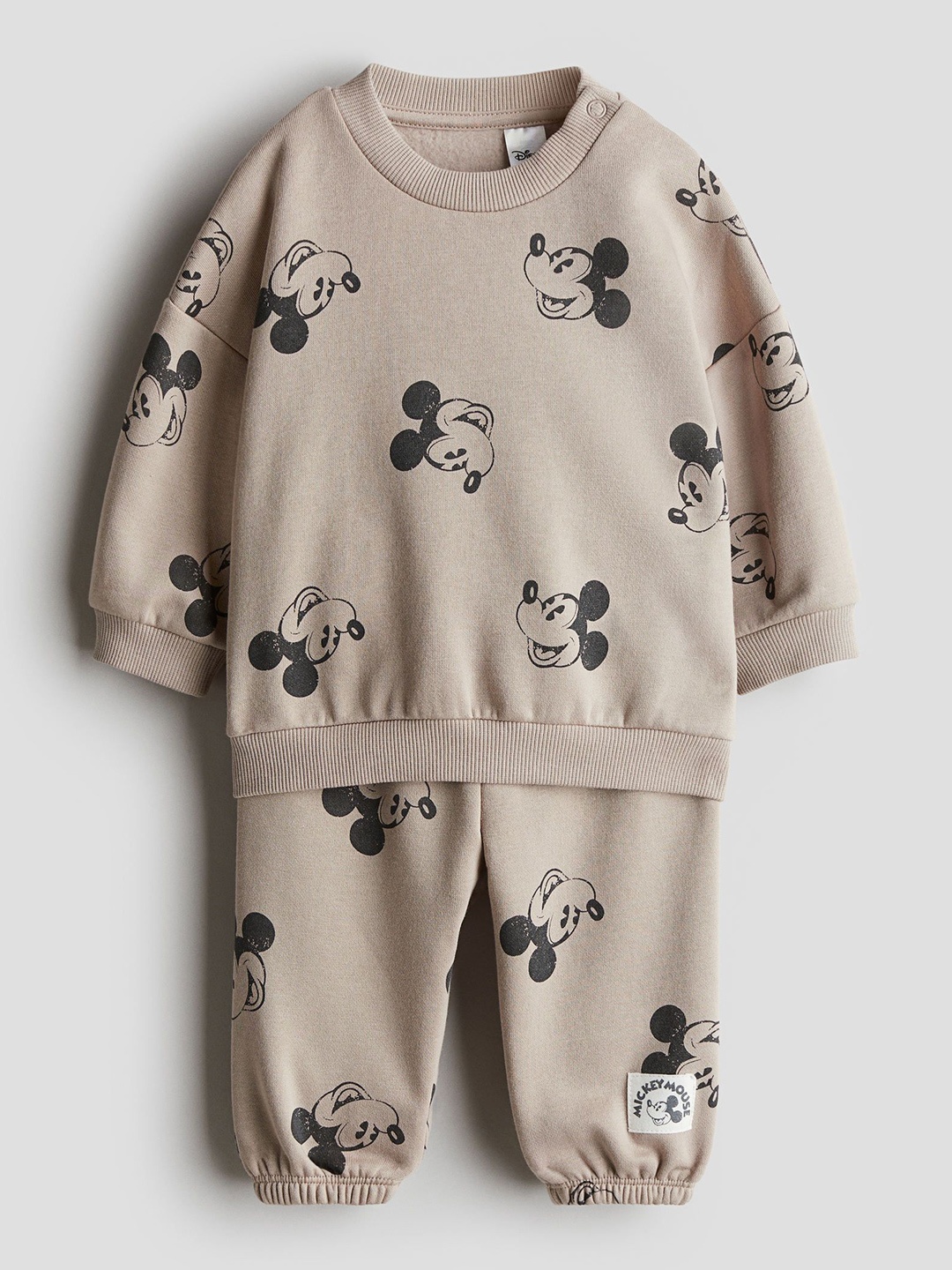 

H&M Boys 2-Piece Sweatshirt Set, Beige