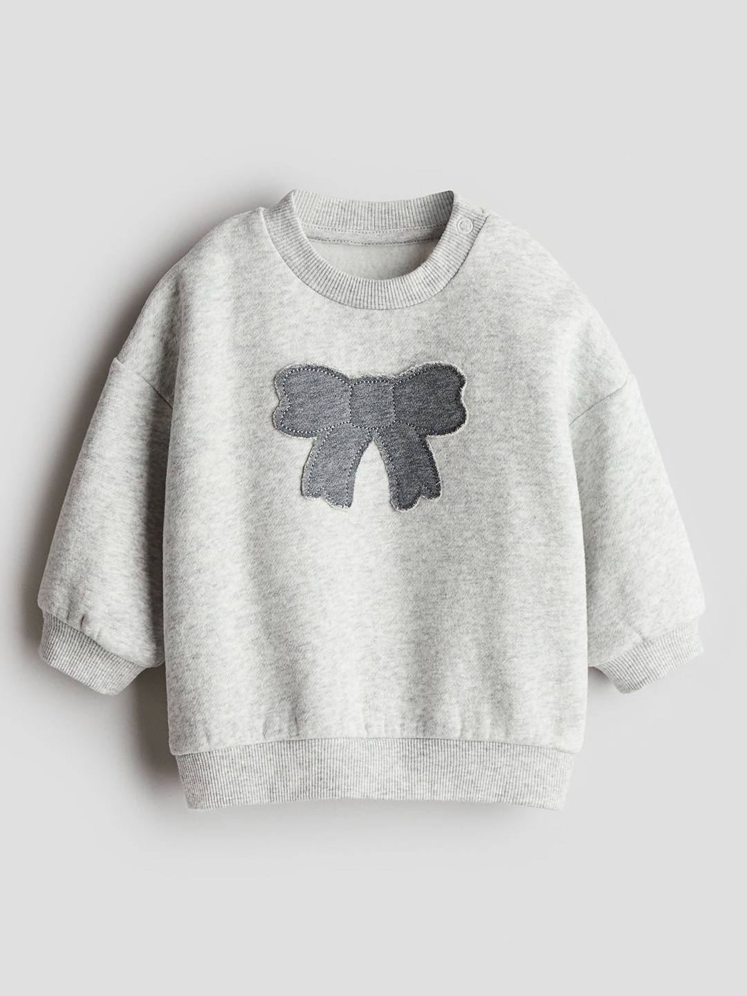 

H&M Appliqud Sweatshirt, Grey