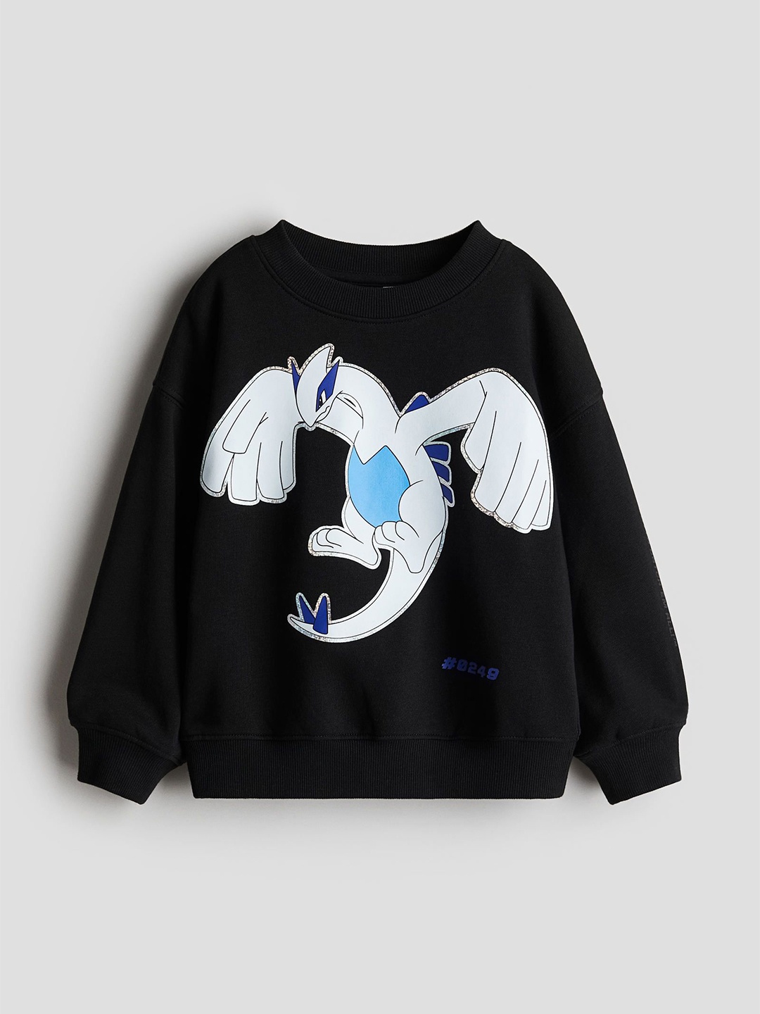 

H&M Motif-Detail Sweatshirt, Black